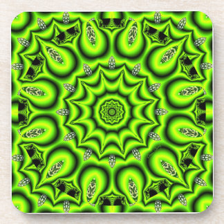 Spring Garden, helder Abstract kalkgroen Onderzetter