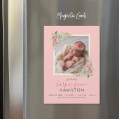 Spring Garden Magnetische foto geboorte aankondigi