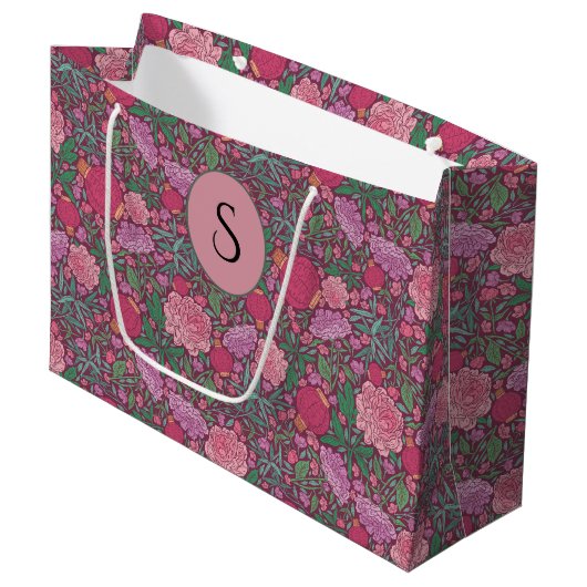 Spring Garden Moederdag Japans papier Groot Cadeauzakje (Voorkant Gekanteld)