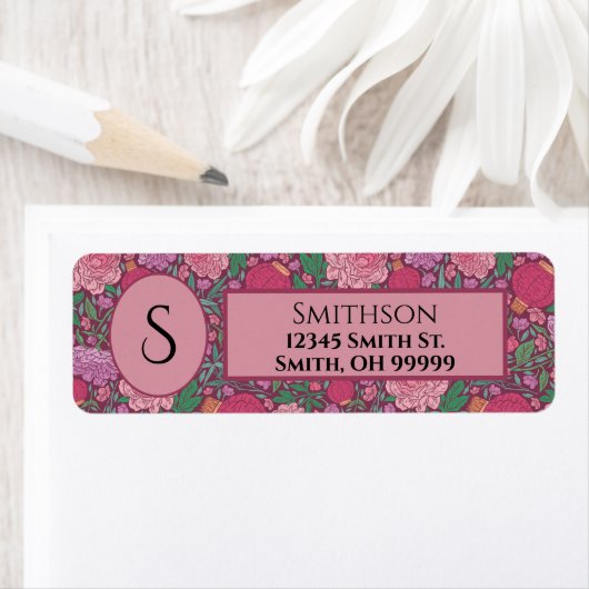 Spring Garden Moederdag Japans terugkeeradres Etiket (Insitu)