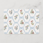 Spring Garden Party Luier Raffle Baby Insert Informatiekaartje (Achterkant)