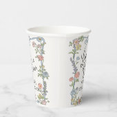 Spring Garden Party Pastel Floral Vrijgezellenfees Papieren Bekers (Rechts)