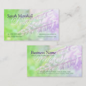 Spring Garden Romance Floral Carte de visite (Devant / Derrière)