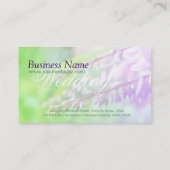 Spring Garden Romance Floral Carte de visite (Dos)