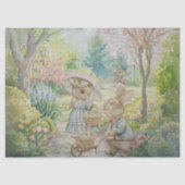 Spring Garden Walk Decoupage Tissue Paper Tissuepapier (Voorkant)