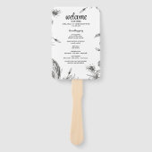 Spring Garden Wedding Ceremony Programma Handwaaier (Voorkant)