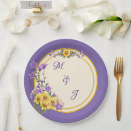 Spring Garden Wedding Cream Papieren Bordje