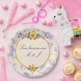 Spring Garden Wedding Cream Papieren Bordje