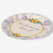 Spring Garden Wedding Cream Papieren Bordje (Gekanteld)