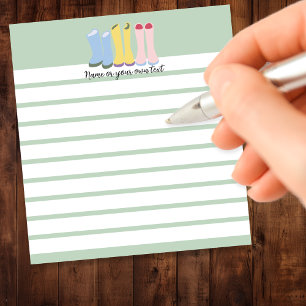 Spring Gardening Boots  gevoerd Notitieblok