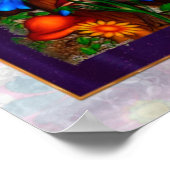 Spring Gardens Whimsical Fantasy Art Poster (Hoek)