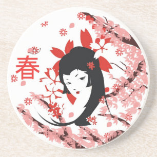 Spring Geisha Zandsteen Onderzetter