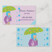 Spring Girl Visitekaartje (Voorkant / Achterkant)