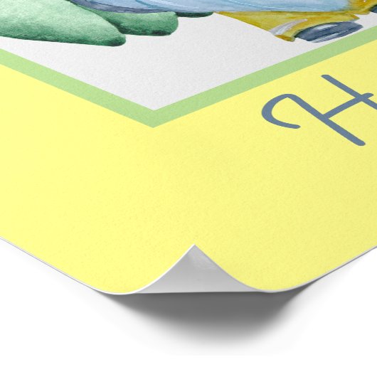 Spring Gnome Home Happy Pasen Poster (Hoek)