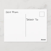 Spring Gnome klaar voor de tuin Briefkaart (Achterkant)