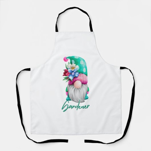 Spring Gnome Tuinman Schort (Voorkant)