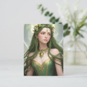 Spring Goddess Briefkaart (Staand voorkant)