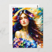 Spring Goddess Briefkaart (Voorkant / Achterkant)