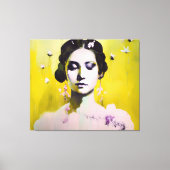 Spring Goddess Yellows en Pinks Canvas Afdruk (Voorkant)