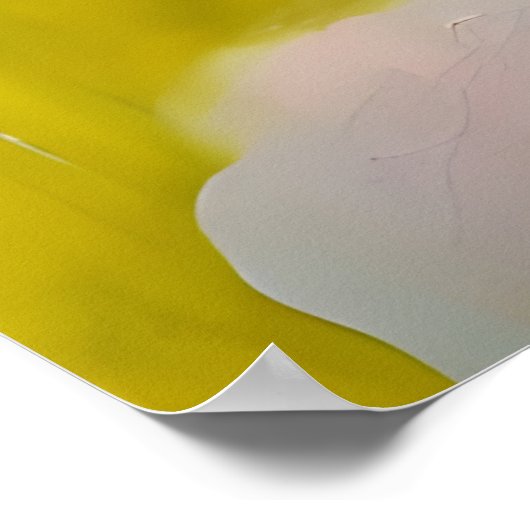 Spring Goddess Yellows en Pinks Poster (Hoek)