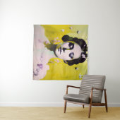 Spring Goddess Yellows en Pinks Wandkleed (In Situ (horizontaal))