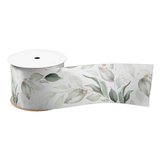 Spring Gold Greenery Foliage Elegant White Lint (Spoel)