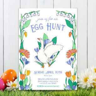Spring Goose Easter Egg Hunt Kaart