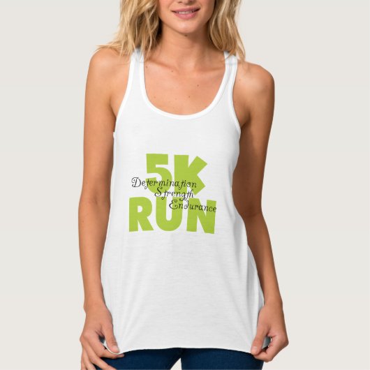 Spring Green 5K Run Tanktop (Voorkant)