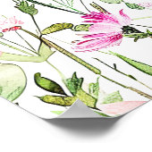 Spring Green Butterfly Floral Wedding Poster (Hoek)