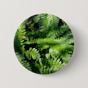 Spring Green Ferns boho botanisch Ronde Button 5,7 Cm