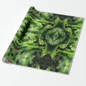Spring Green Ferns Cadeaupapier (Uitgerold)