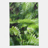 Spring Green Ferns Theedoek (Verticaal)