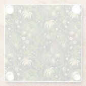 Spring Green-Gold Pattern Glazen Onderzetter (Achterkant)