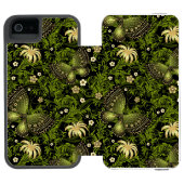 Spring Green-Gold Pattern Incipio iPhone Portemonnee Hoesje (Agenda Open)