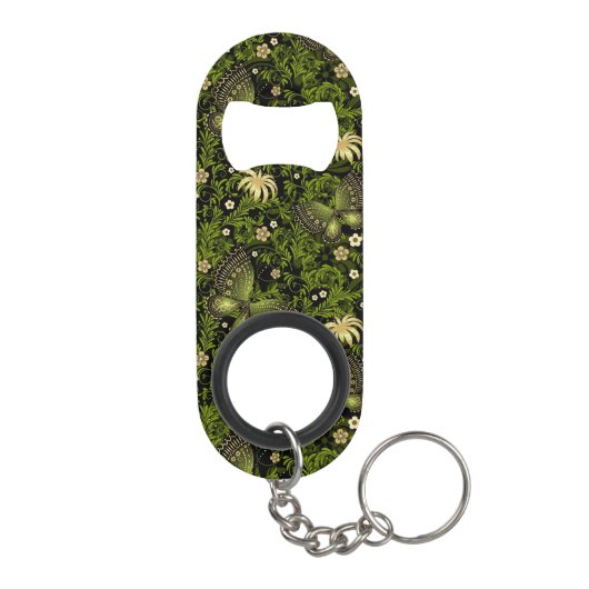 Spring Green-Gold Pattern Mini Flessenopener (Achterkant)