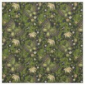 Spring Green-Gold Pattern Stof (Swatch)