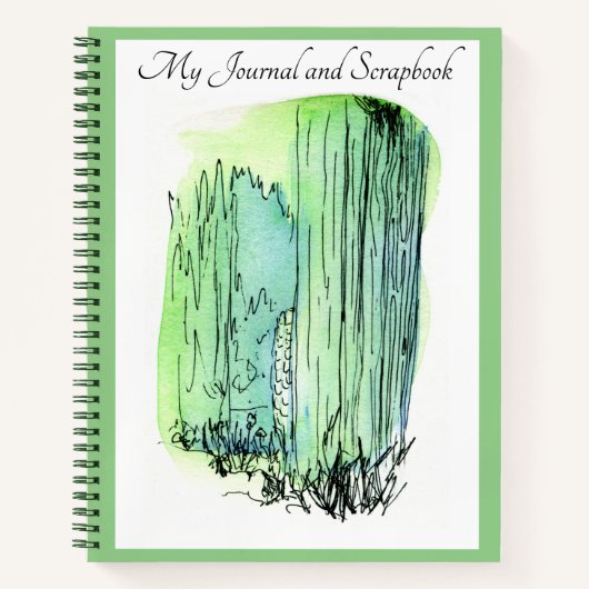 Spring Green Journal / Scrapbook / notebook Notitieboek (Voorkant)