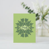 Spring Green laat esthetische typografie achter Briefkaart (Staand voorkant)