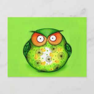 Spring Green Owl Briefkaart