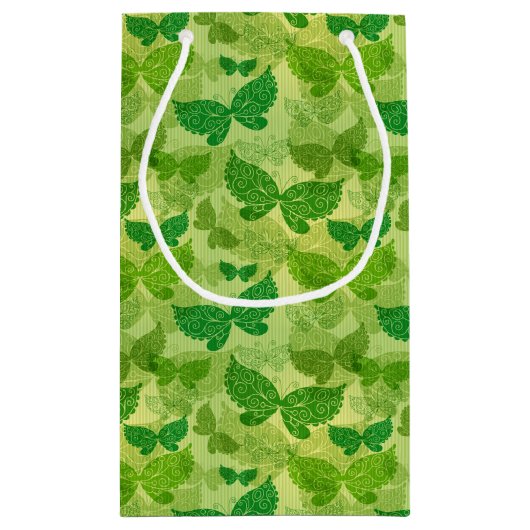 Spring Green Pattern Klein Cadeauzakje (Achterkant)