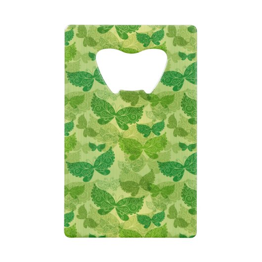 Spring Green Pattern Kredietkaart Flessenopener (Voorkant)