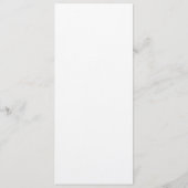 Spring Green Scroll Wedding Menu Kaart (Achterkant)