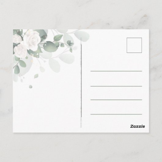 Spring Greenery Dank je wel kaart (Achterkant)