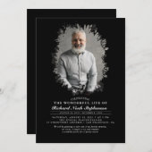 Spring Greenery Foliage Silhouette Funeral Photo I Kaart (Voorkant / Achterkant)