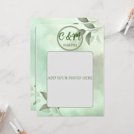 SPRING GREENERY WEDDING INVITATIE IN VIETNAMESE KAART