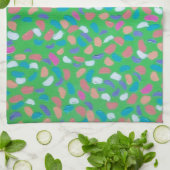 Spring Greens Painterly Art Theedoek (Gevouwen)