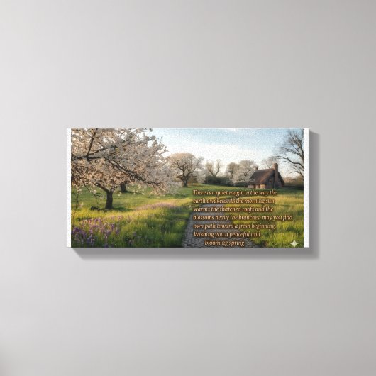 Spring greeting  canvas afdruk (Voorkant)