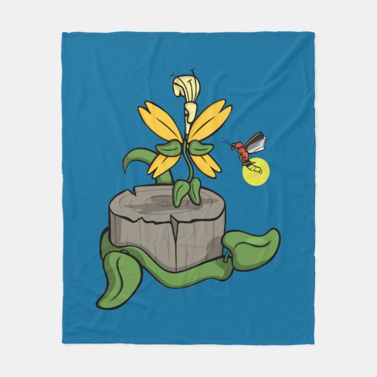 Spring Greets Zomer Fleece Deken (Voorkant)