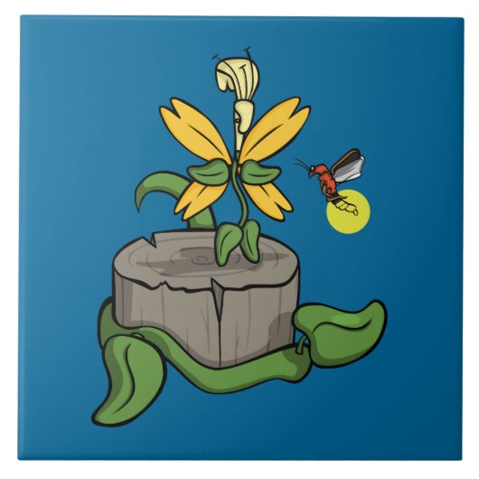 Spring Greets Zomer Tegel Tegeltje (Voorkant)