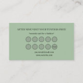 Spring Handmade sewn fabric Flowers Multicolor Klantenkaartje (Achterkant)